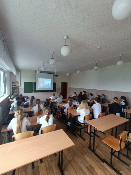 В рамках классных часов в школе был проведен Урок цифры..
